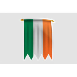 Ireland Flag Pennant - DecalsHouse