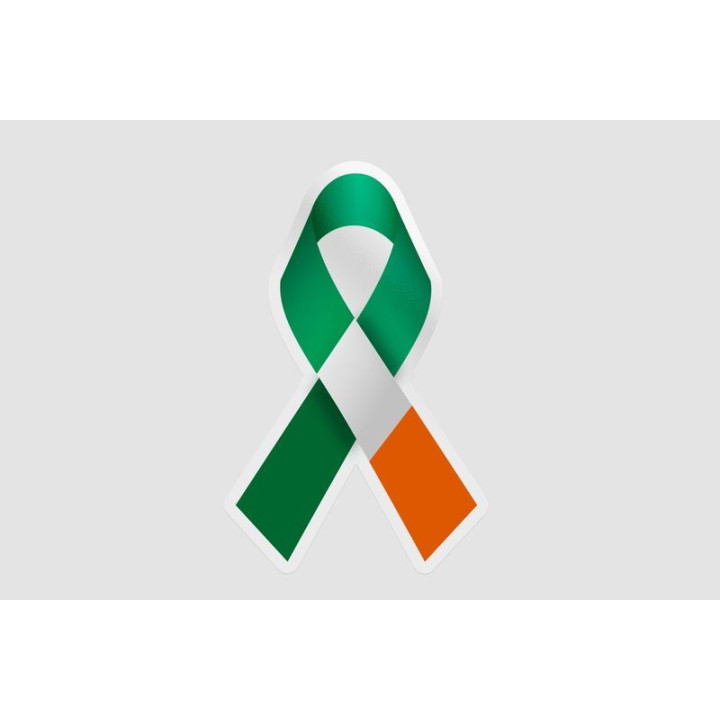 Ireland Flag Ribbon - DecalsHouse
