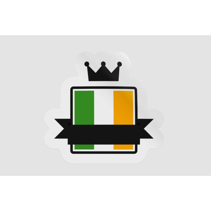 Ireland Flag Style 9 - DecalsHouse