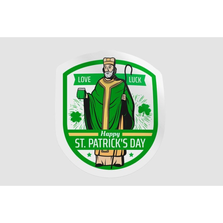 Ireland St Patrick Badge Style 12 - DecalsHouse