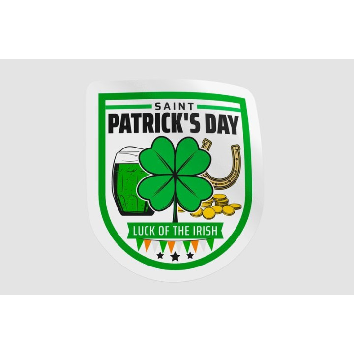 Ireland St Patrick Badge Style 14 - DecalsHouse