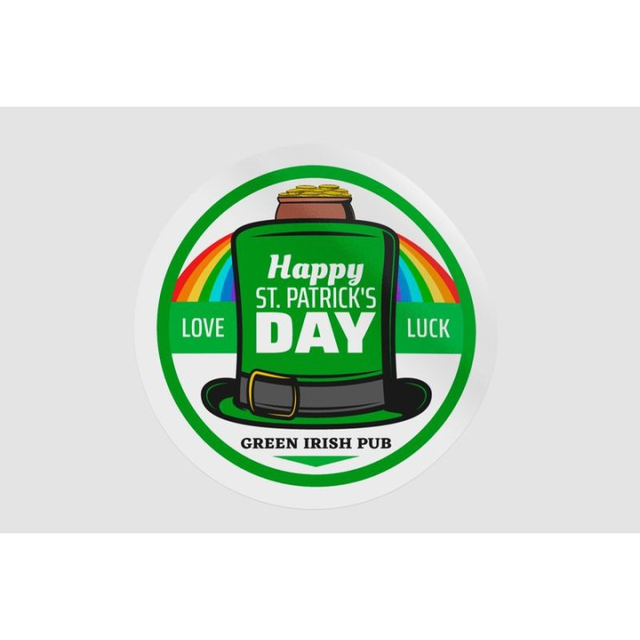 Ireland St Patrick Badge Style 15 - DecalsHouse