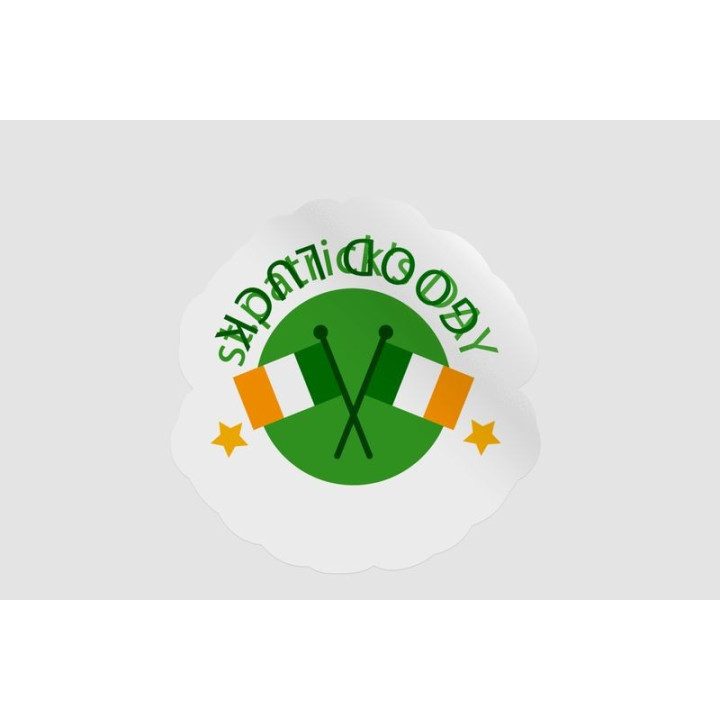 Ireland St Patrick Badge Style 19 - DecalsHouse