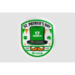Ireland St Patrick Badge Style 2 - DecalsHouse