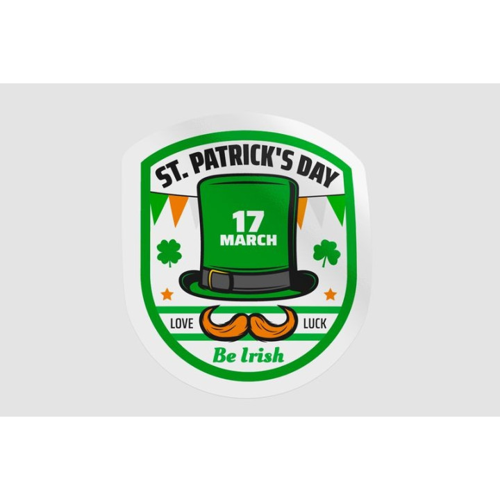 Ireland St Patrick Badge Style 2 - DecalsHouse