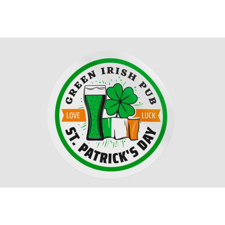 Ireland St Patrick Badge Style 3 - DecalsHouse