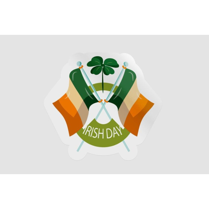Ireland St Patrick Badge Style 37 - DecalsHouse