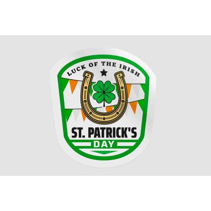 Ireland St Patrick Badge Style 4 - DecalsHouse