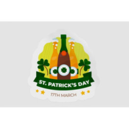 Ireland St Patrick Badge Style 42 - DecalsHouse