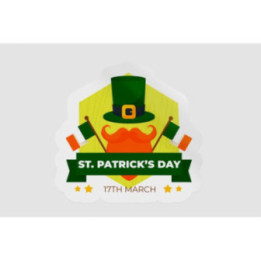 Ireland St Patrick Badge Style 44 - DecalsHouse