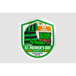 Ireland St Patrick Badge Style 6 - DecalsHouse