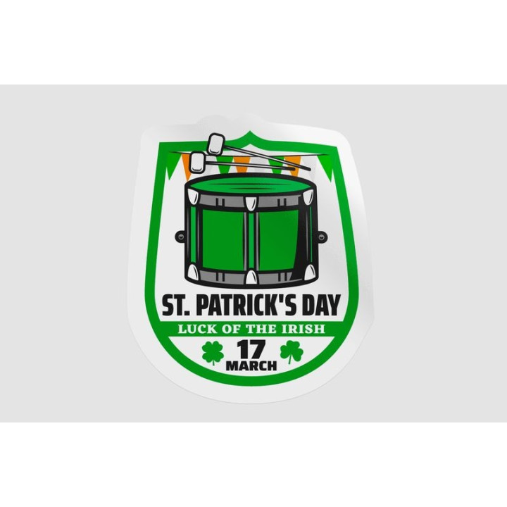 Ireland St Patrick Badge Style 8 - DecalsHouse