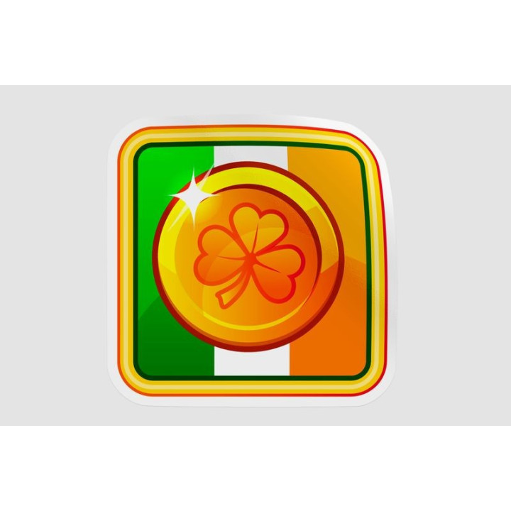 Ireland St Patrick Icon Frame Style 2 - DecalsHouse