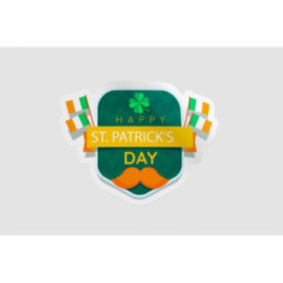 Ireland St Patrick Label Style 10 - DecalsHouse