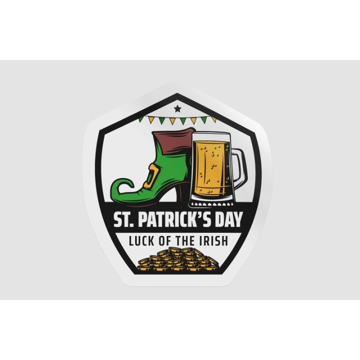 Ireland St Patrick Label Style 13 - DecalsHouse