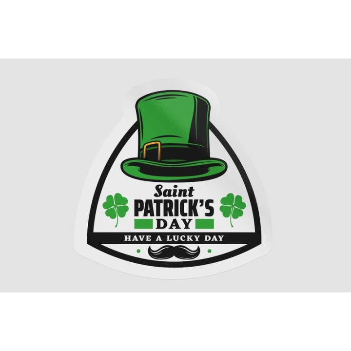 Ireland St Patrick Label Style 19 - DecalsHouse