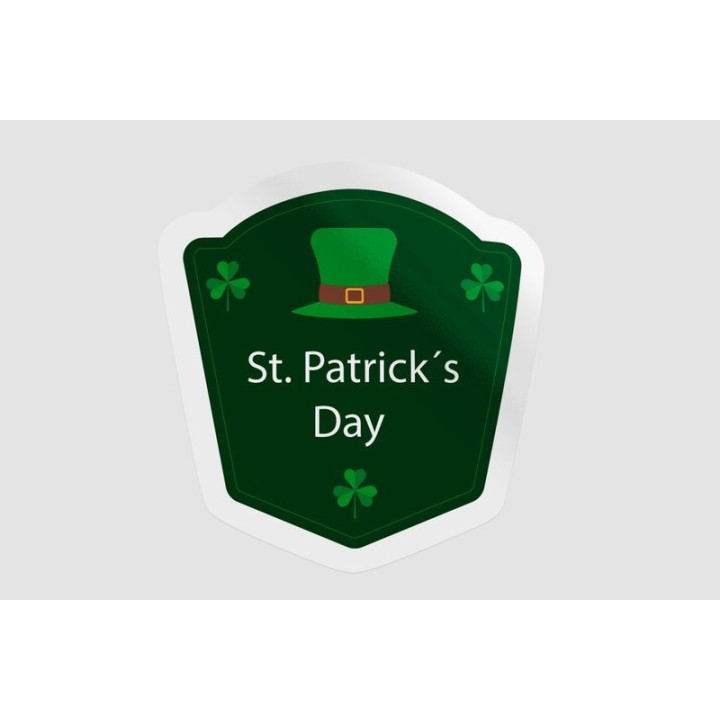 Ireland St Patrick Label Style 2 - DecalsHouse