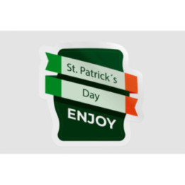Ireland St Patrick Label Style 4 - DecalsHouse