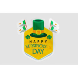 Ireland St Patrick Label Style 8 - DecalsHouse