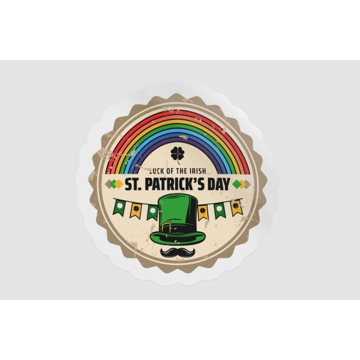 Ireland St Patrick Stamp Style 3 - DecalsHouse
