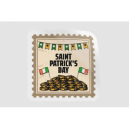 Ireland St Patrick Stamp Style 6 - DecalsHouse