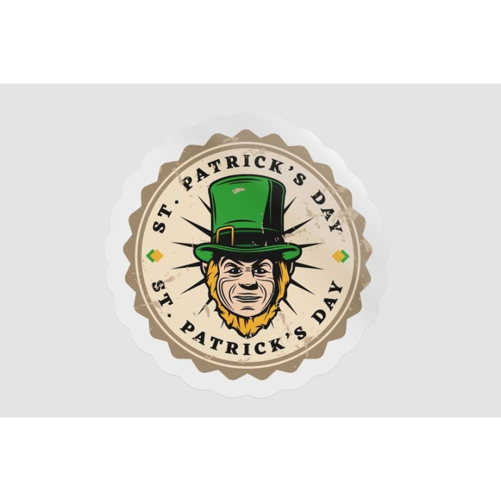 Ireland St Patrick Stamp Style 7 - DecalsHouse