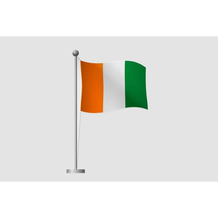 Ivory Coast Flag Style 5 Sticker - DecalsHouse