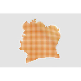 Ivory Coast Map Sticker - DecalsHouse
