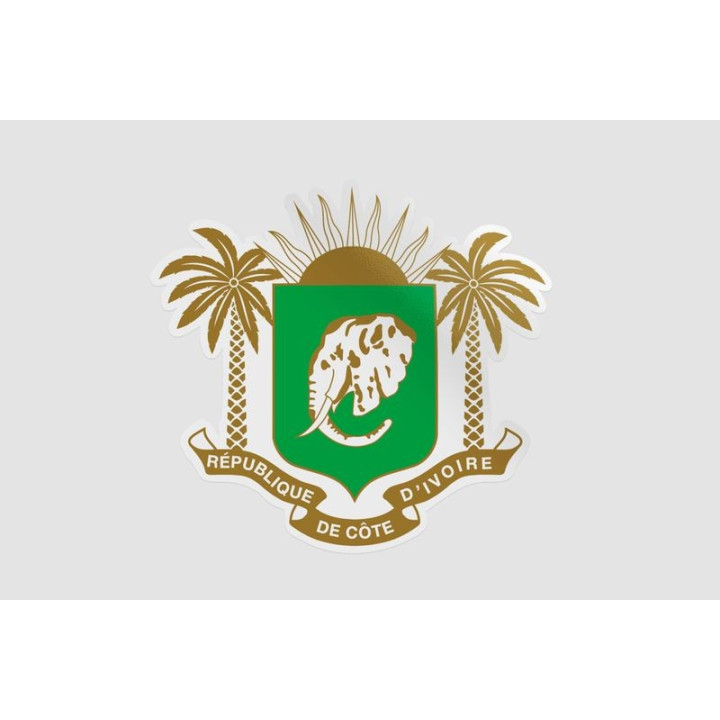 Ivory Coast National Emblem Sticker - DecalsHouse