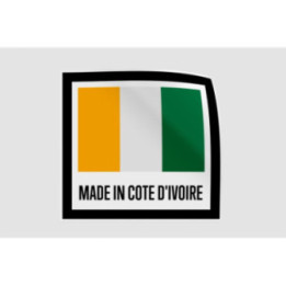 Ivory Coast Quality Label Style 4 Sticker - DecalsHouse