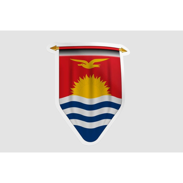 Kiribati Flag Style 6 Sticker - DecalsHouse