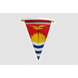 Kiribati Flag Style 9 Sticker - DecalsHouse