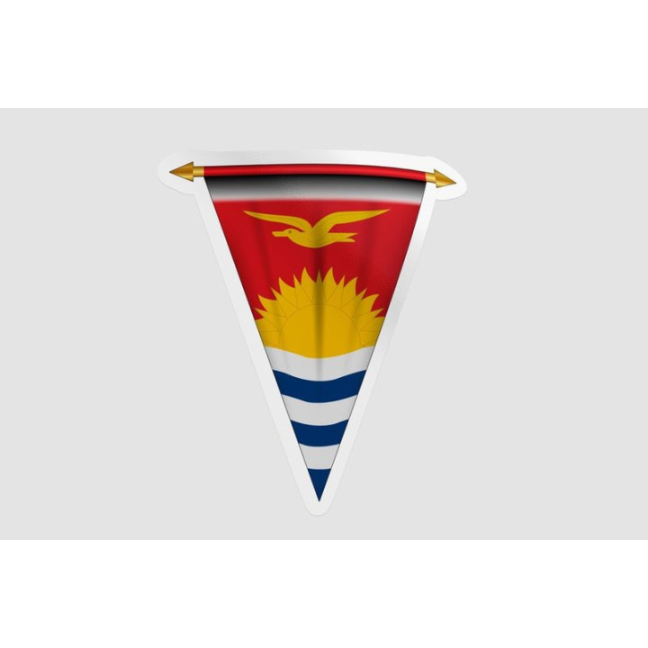 Kiribati Flag Style 9 Sticker - DecalsHouse