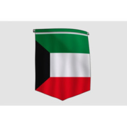 Kuwait Flag Style 10 Sticker - DecalsHouse