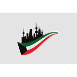 Kuwait Flag Style 12 Sticker - DecalsHouse