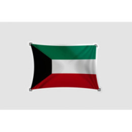 Kuwait Flag Style 14 Sticker - DecalsHouse