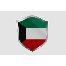Kuwait Flag Style 15 Sticker - DecalsHouse
