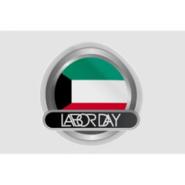 Kuwait Flag Style 21 Sticker - DecalsHouse