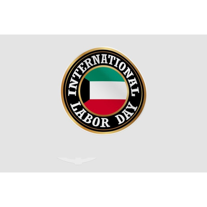Kuwait Flag Style 22 Sticker - DecalsHouse