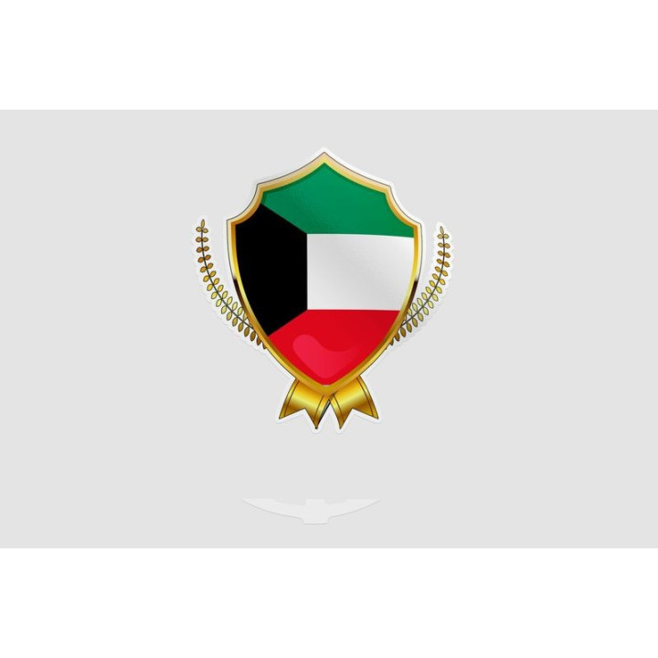 Kuwait Flag Style 27 Sticker - DecalsHouse