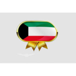 Kuwait Flag Style 28 Sticker - DecalsHouse