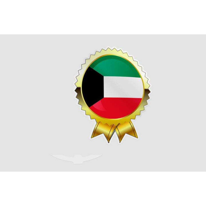 Kuwait Flag Style 30 Sticker - DecalsHouse