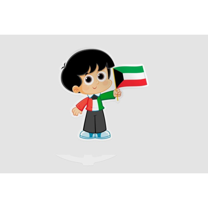 Kuwait Flag Style 36 Sticker - DecalsHouse