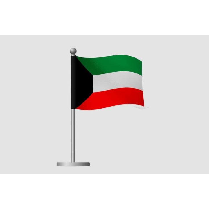 Kuwait Flag Style 37 Sticker - DecalsHouse