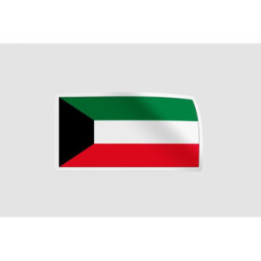 Kuwait Flag Style 41 Sticker - DecalsHouse