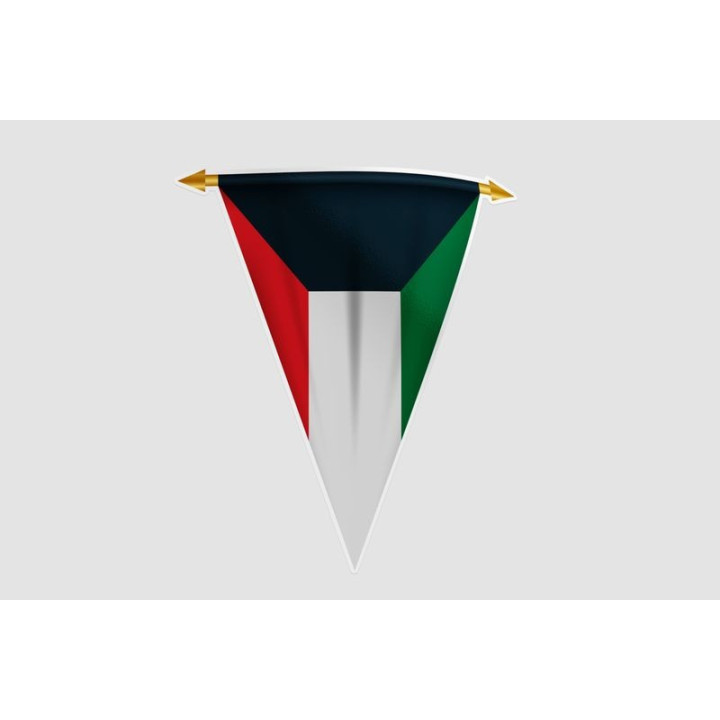 Kuwait Flag Style 7 Sticker - DecalsHouse