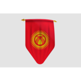 Kyrgyzstan Flag Style 10 Sticker - DecalsHouse