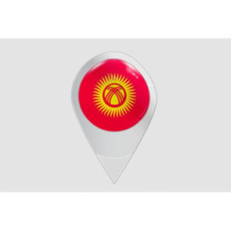 Kyrgyzstan Flag Style 6 Sticker - DecalsHouse