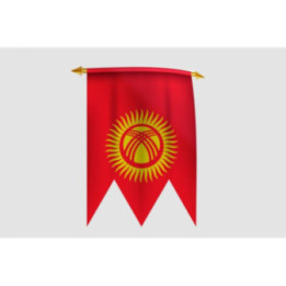 Kyrgyzstan Flag Style 7 Sticker - DecalsHouse