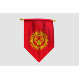 Kyrgyzstan Flag Style 8 Sticker - DecalsHouse
